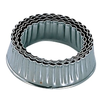 エムテートリマツ 18-0 ジャンボパテ抜型 菊 5pcsセット FCM7417-026114001