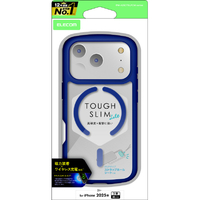 エレコム iPhone17 Pro用TOUGH SLIM LITE ケース フレームカラー MAGKEEP ネイビー PM-A25CTSLFCMNV
