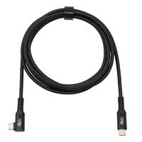 アイネックス PD240W対応 USB2．0 Type-Cケーブル C横L型 - C 2m ブラック U20CC-LM20P24