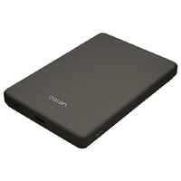 ラスタバナナ Type-C 1ポート 薄型マグネット付ワイヤレスモバイルバッテリー 5000mAh calon チャコールグレー RLI050WCC15W01CGRY