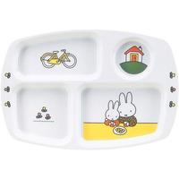 関東プラスチック工業 メラミン子供食器 ミッフィー 角ランチ皿 CM-20C FC713LG-2916300
