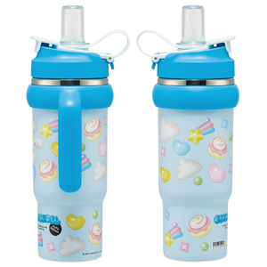 スケーター ハンドル付ストロータンブラ CNぷっくりバルーン 830ml STSTB9ｼﾅﾓﾛ-ﾙ-イメージ3