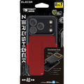 エレコム iPhone18 Pro用ZEROSHOCK ケース 極限 MAGKEEP レッド PM-A26CZEROKMRD