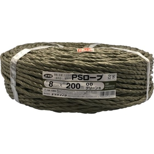ユタカメイク PSロープ ODグリーン 8mm×200m FC496GK-1151333-イメージ1