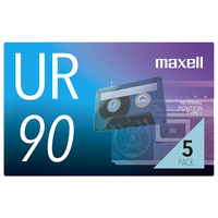 マクセル 録音用カセットテープ 90分 5巻 URシリーズ UR90N5P