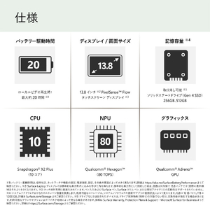 マイクロソフト Surface Laptop(第 8 世代) 13．8インチ Snapdragon X2 Plus/24/512 ジェイド EP2-60112-イメージ15
