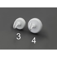 エスコ マグネットフック 2個 φ25×8mm FCY6689-EA781GB-3