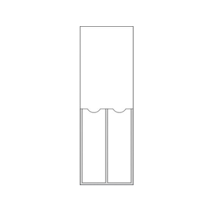緑十字/責任者氏名標識 白無地タイプ 2名用 名220 FC522VC-8148567-イメージ1