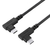 エレコム USB Type-C(TM)ケーブル やわらか両端L字タイプ ブラック U2C-CLLEY15NBK-イメージ1