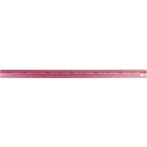 シンワ◆取引終了◆ シンワ/アルミ直尺 アル助60cm ペールピンク 65435 FC722WF-8163932-イメージ1