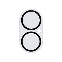 Hamee iPhone17用 強化ガラスカメラレンズプロテクター IFACE メタルブラック 41-183650