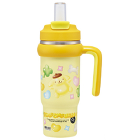 スケーター ハンドル付ストロータンブラ PNぷっくりバルーン 830ml STSTB9ﾎﾟﾑﾎﾟﾑﾌﾟﾘﾝ