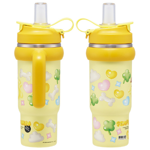 スケーター ハンドル付ストロータンブラ PNぷっくりバルーン 830ml STSTB9ﾎﾟﾑﾎﾟﾑﾌﾟﾘﾝ-イメージ3