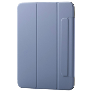 エレコム iPad(A16) フラップケース 超薄型 マグネット着脱 スリープ対応 ブルーグレー TB-A25RWVPF2BG-イメージ1