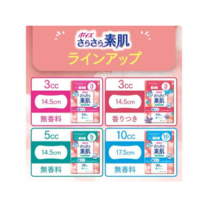 クレシア ポイズ さらさら素肌 パンティライナー フローラルソープ 3cc FCD657N-88385-イメージ6