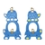 安全興業/単管バリケード トータス君 ブルー 簡単クランプ付 TOB-K FCD037D-4367350-イメージ1