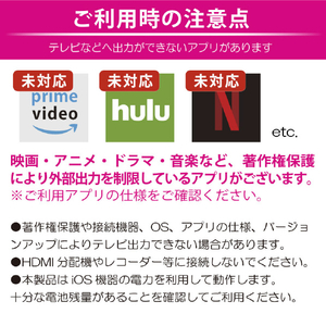 JTT hoco UA27 HDMI 変換ケーブル for iOS ブラック UA27-LH-BK-イメージ7
