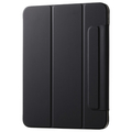 エレコム iPad(A16) フラップケース 超薄型 マグネット着脱 スリープ対応 ブラック TB-A25RWVPF2BK