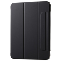エレコム iPad(A16) フラップケース 超薄型 マグネット着脱 スリープ対応 ブラック TB-A25RWVPF2BK
