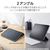 エレコム iPad(A16) フラップケース 超薄型 マグネット着脱 スリープ対応 ブラック TB-A25RWVPF2BK-イメージ6
