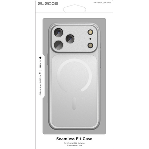 エレコム iPhone18 Pro Max用ハイブリッドアルミケース 極限 MAGKEEP シルバー PM-A26DALCKM2-イメージ1