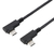 エレコム USB Type-C(TM)ケーブル やわらか両端L字タイプ ブラック U2C-CLLY10NBK-イメージ1