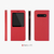 SKINPLAYER GalaxyS10+用ケース Trenther view レッド SKP16366S10P-イメージ12