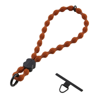 エレコム スマホハンドストラップ(反射糸タイプ) ディープオレンジ P-STHFLDR