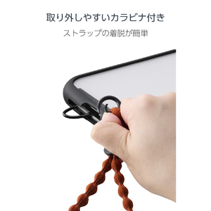 エレコム スマホハンドストラップ(反射糸タイプ) ディープオレンジ P-STHFLDR-イメージ7