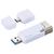 エレコム Lightningコネクタ搭載USB3．2 Gen1メモリ(32GB) ホワイト MF-LGU3B032GWH-イメージ1