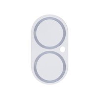 Hamee iPhone17用 強化ガラスカメラレンズプロテクター IFACE メタルシルバー 41-183667