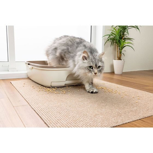サンコー おくだけ吸着猫のトイレ下敷きマット ベージュ FCC9395-イメージ4
