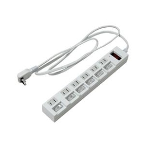 ヤザワ 個別・集中スイッチ付 節電タップ(6個口・2m) 白 Y02BKS672WH ヤザワ 個別・集中スイッチ付 節電タップ(6個口・2m) 白 Y02BKS672WH