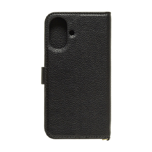 NATURAL　design iPhone17用 手帳型ケース ORFE ブラック IP25-61-ORF01-イメージ2