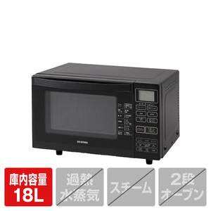 アイリスオーヤマ　オーブンレンジMO-FS3 Amazon | MO-FS3(ブラック) オーブンレンジ 18L | アイリスオーヤマ