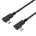 エレコム USB Type-C(TM)ケーブル やわらか両端L字タイプ ブラック U2C-CLLY15NBK