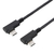 エレコム USB Type-C(TM)ケーブル やわらか両端L字タイプ ブラック U2C-CLLY15NBK-イメージ1