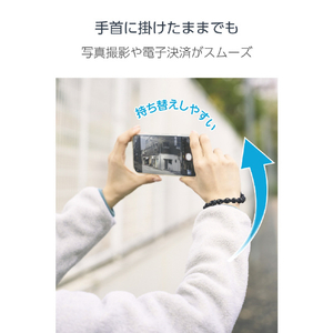 エレコム スマホハンドストラップ(デザイン柄タイプ) ブラック P-STHSTBK-イメージ6