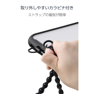 エレコム スマホハンドストラップ(デザイン柄タイプ) ブラック P-STHSTBK-イメージ7