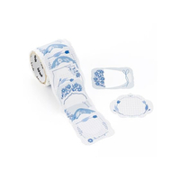 ｂａｎｄｅ 書けるロールステッカー blue flowers FCF954N-BDA829