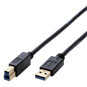 エレコム USB3．0ケーブル(1．0m) ブラック DH-AB3N10BK-イメージ1