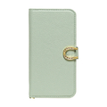NATURAL　design iPhone17用 手帳型ケース ORFE ミントグリーン IP25-61-ORF02