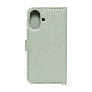NATURAL　design iPhone17用 手帳型ケース ORFE ミントグリーン IP25-61-ORF02-イメージ2