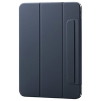 エレコム iPad(A16) フラップケース 超薄型 マグネット着脱 スリープ対応 ネイビー TB-A25RWVPF2NV
