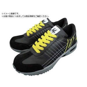 日進工具 日進/静電耐滑樹脂先芯入りスニーカー 黒 25.0cm FCD073E-1341303-イメージ1