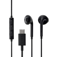 エレコム マイク付き 有線イヤホン USB Type-C(TM) インナーイヤー型 ブラック EHP-DF18IMBK
