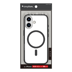 トリニティ iPhone 17用[Lumino] MagSafe対応 背面クリアハードケース クリア×ブラック TR-IP25M2-LOCMS-CLBK-イメージ1