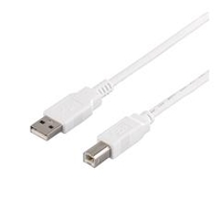 BUFFALO USB2．0ケーブル (A to B) 3m ホワイト BSUAB230WH