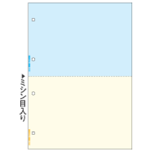 ヒサゴ FSC(R)認証 マルチプリンタ帳票 A4 カラー 2面 4穴 100枚入り FSC2011-イメージ1