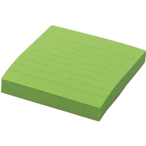 3M ポスト・イット ノート 罫線入り 強粘着 75×75mm アスッドライム 1冊 F128645-630SS-LI-イメージ2